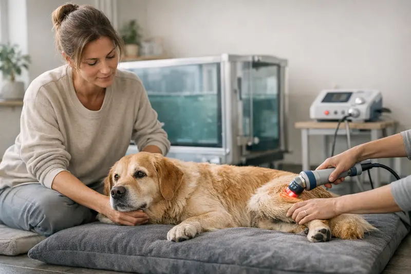 Physiotherapie für Hunde Physiotherapie für Hunde mit Bewegungstherapie im Einsatz