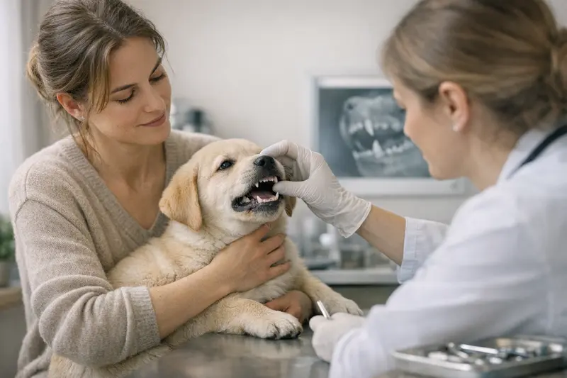 Hunde Versicherung Zahnwechsel Behandlung Hunde beim Tierarzt, die Behandlung rund um den Zahnwechsel erleben.