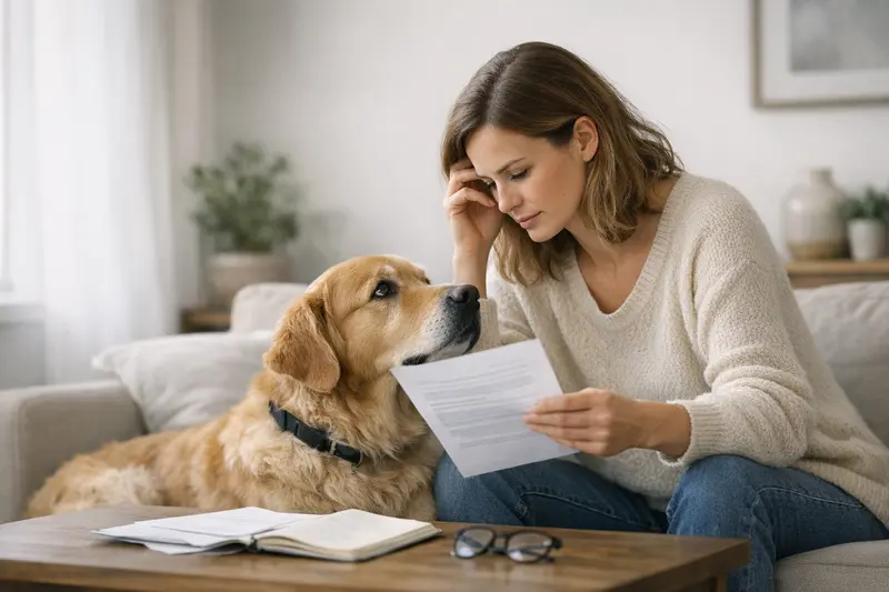 Verantwortung als Hundehalter Ein Hund mit Leine, der in einem Park spielt, symbolisiert die Verantwortung von Hundehaltern.