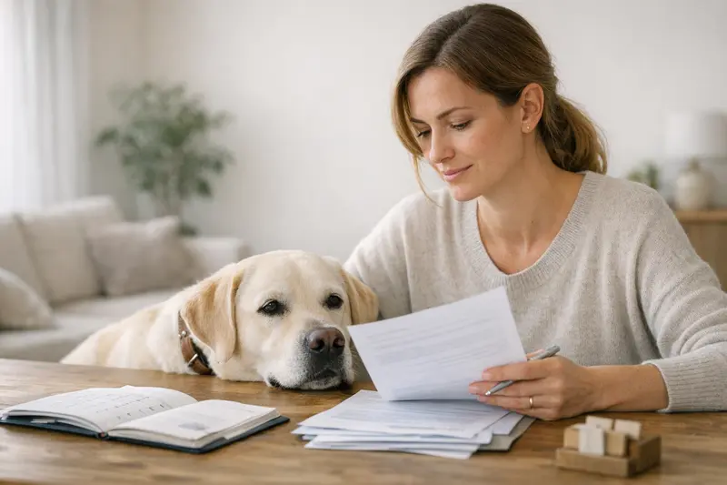Kündigungsfrist Hundehaftpflicht Ein Hund spielt im Park und zeigt die Verantwortung eines Hundehalters, während er über Kündigungsfristen von Hundehaftpflichtversicherungen informiert wird.