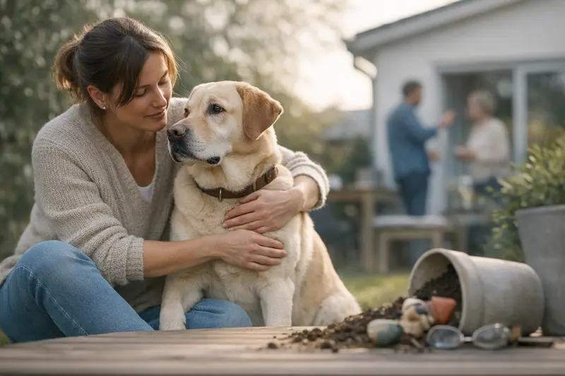 Hundehaftpflichtversicherung Pflicht Eine verantwortungsvolle Hundebesitzerin klärt sich über die Pflicht zur Hundehaftpflichtversicherung auf.