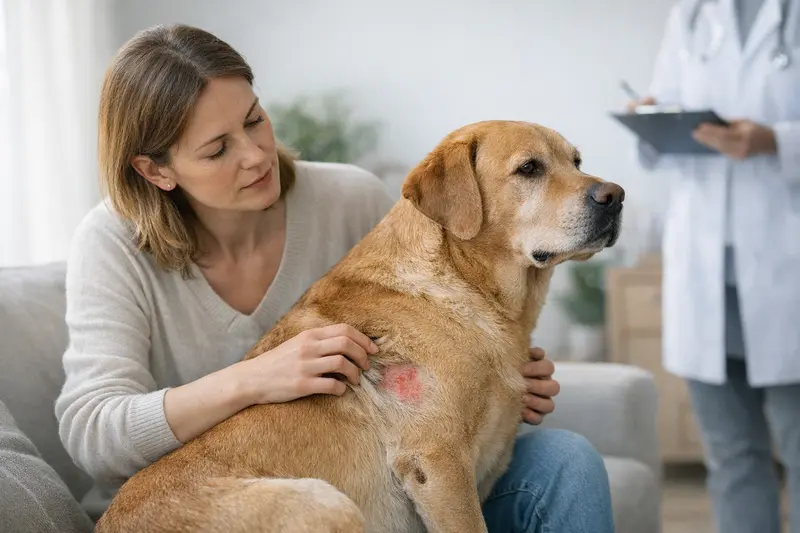 Hautentzündung bei Hunden und Versicherungsfragen Hunde mit Hautentzündungen beim Tierarzt zur Behandlung