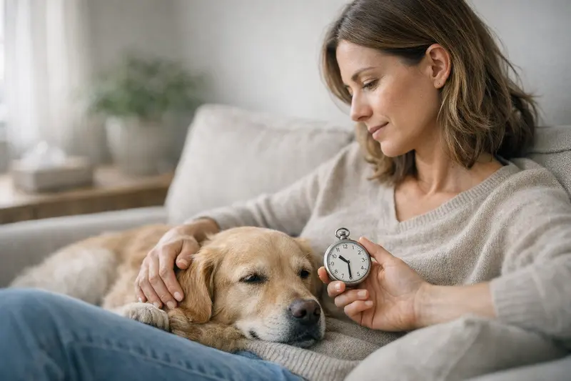 Hundekrankenversicherung und Wartezeiten Hundetierarzt untersucht einen Hund, um die Bedeutung von Wartezeiten bei Versicherungen zu verdeutlichen.