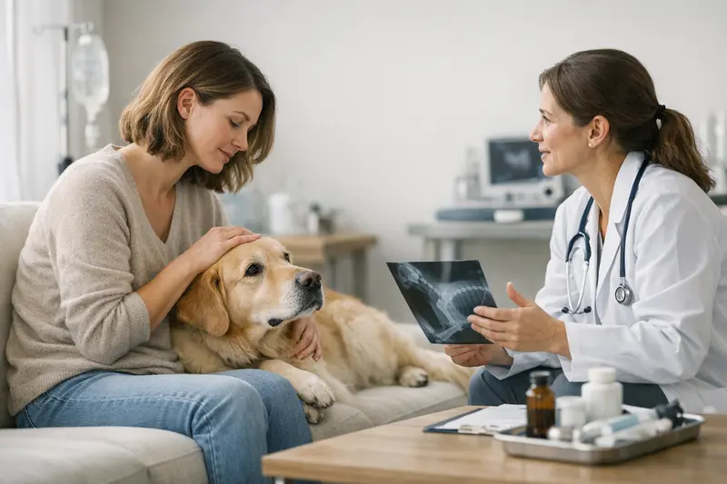 Infografik zum Unterschied zwischen OP-Versicherung und Hundekrankenversicherung