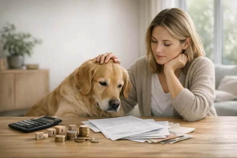 Illustration zur Erklärung von Selbstbeteiligung und Erstattung bei Hundekrankenversicherungen.