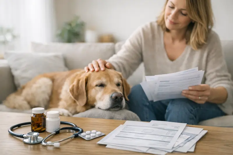 Eine Grafik, die wichtige Punkte beim Tarifvergleich von Hundekrankenversicherungen visuell darstellt.