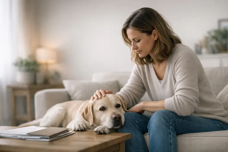 Ein Hund beim Tierarzt, verdeutlicht die Bedeutung von Krankenversicherung für Tiere.