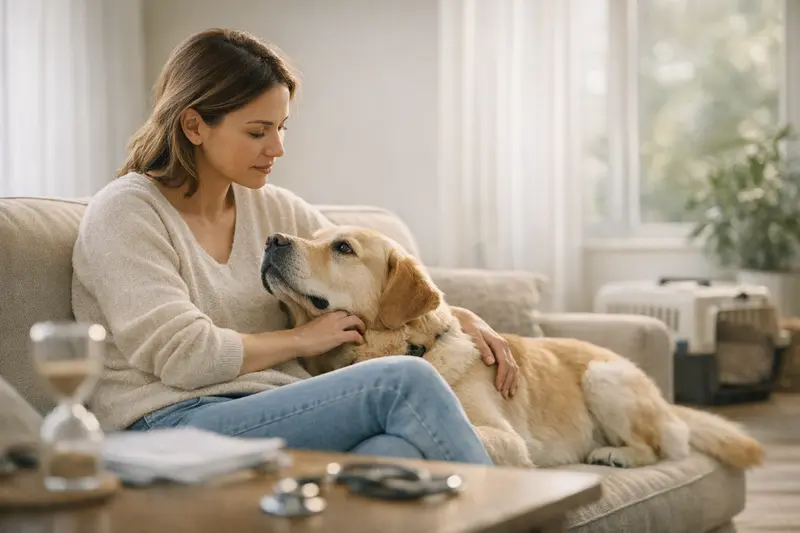 Tierarztbesuch für Hundevorsorge Ein gesunder Hund beim Tierarzt zur Vorsorgeuntersuchung, um mögliche Erkrankungen frühzeitig zu erkennen.