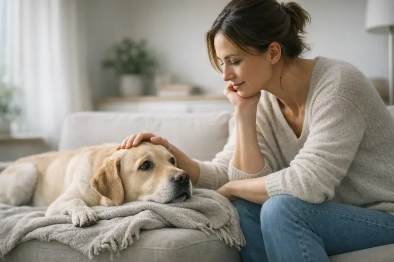 Wartezeiten in der Hundekrankenversicherung Darstellung eines gesunden Hundes bei einem Tierarztbesuch und die Bedeutung von Wartezeiten in der Hundekrankenversicherung.