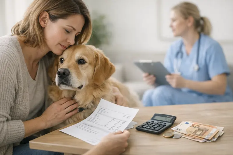 Illustration zur Erklärung der Selbstbeteiligung bei Hundekrankenversicherungen.