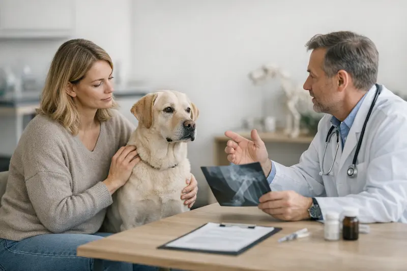 Eine Grafik, die den Unterschied zwischen OP- und Krankenversicherung für Hunde veranschaulicht.