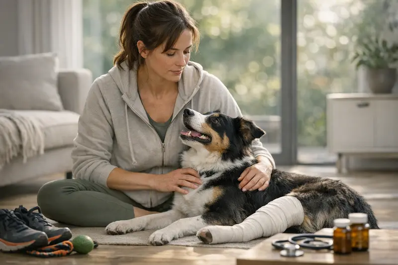 Sportlicher Hund und OP-Versicherung Sportlicher Hund beim Spielen, der auf eine Adäquate OP-Versicherung angewiesen ist.