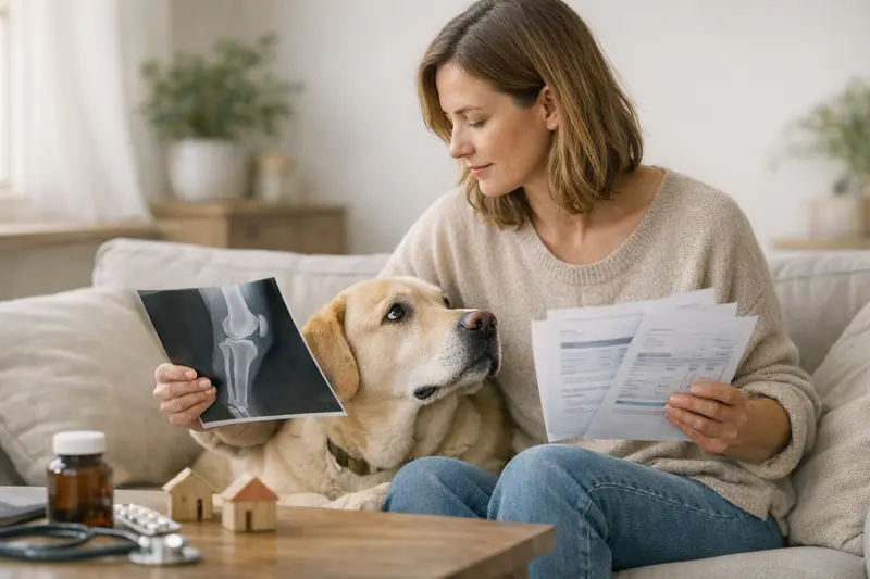 OP-Versicherung vs. Krankenversicherung für Hunde Ein Hundebesitzer diskutiert die Vor- und Nachteile von OP-Versicherung und Krankenversicherung für seinen Hund.