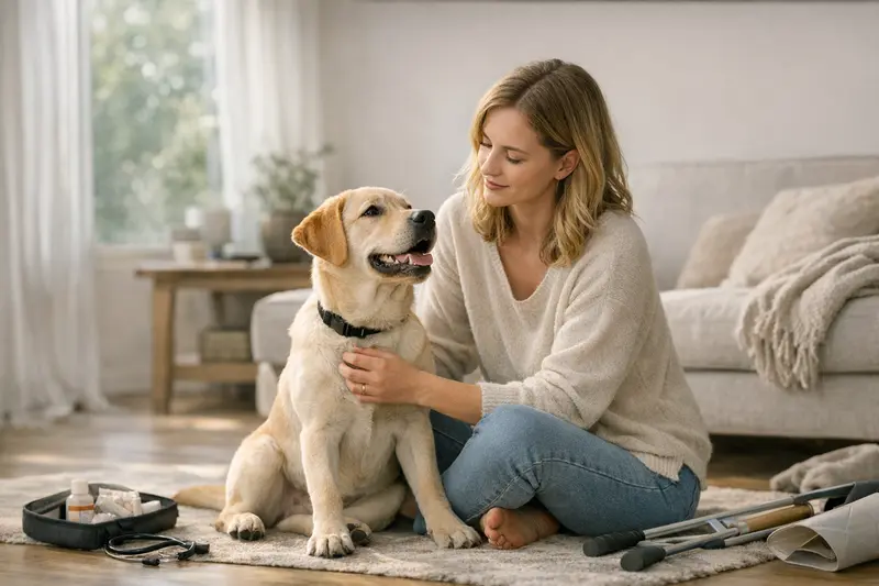 Junger, gesunder Hund spielt fröhlich im Grünen und symbolisiert die Vorteile einer Hundeversicherung.