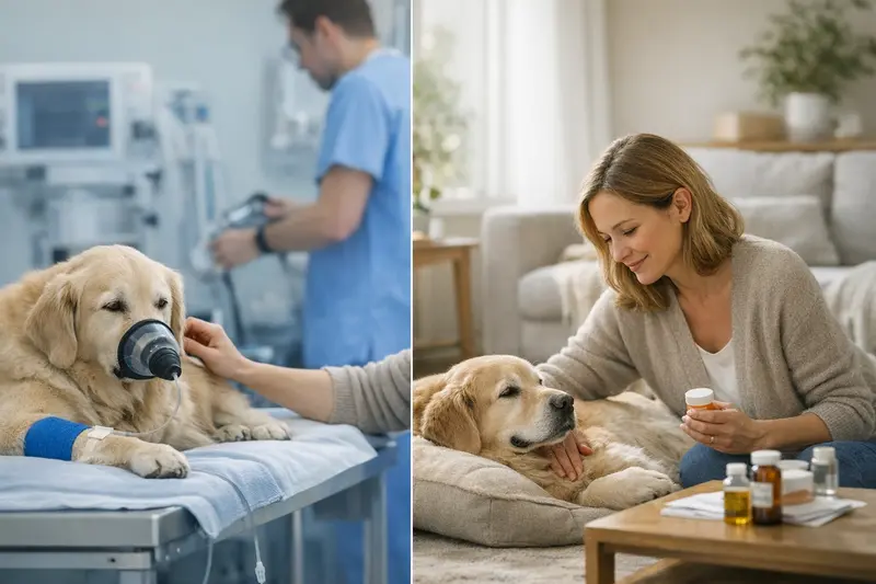 Unterschiede zwischen Hundeversicherungen Grafische Darstellung der Unterschiede zwischen OP-Schutz und umfassender Hundeversicherung.