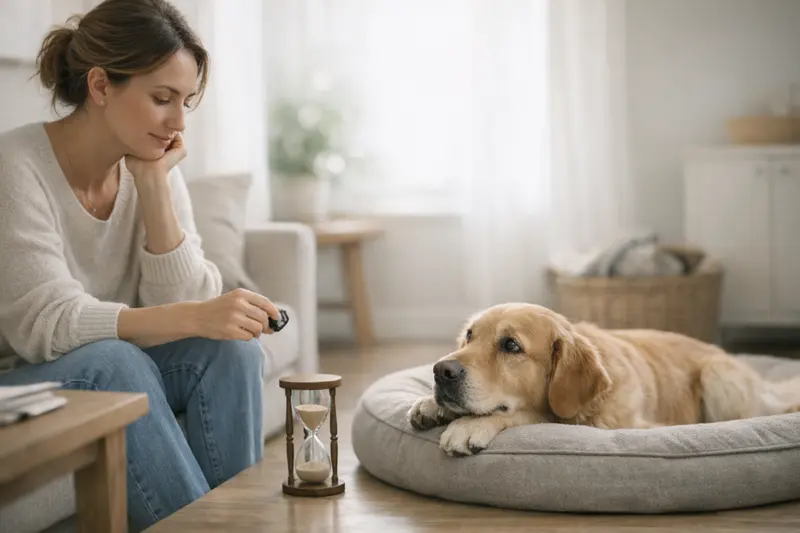 Wartezeiten bei der Hundeversicherung Ein Hund, der beim Tierarzt untersucht wird, symbolisiert die Bedeutung von Wartezeiten in der Hundeversicherung.