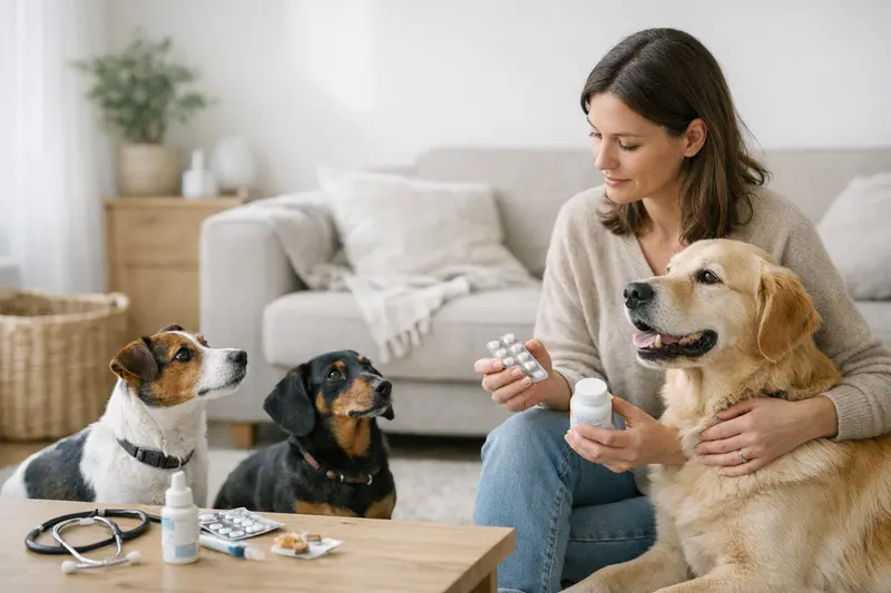 Vorsorgeuntersuchung für Hunde Hund beim Tierarzt für Vorsorgeuntersuchung