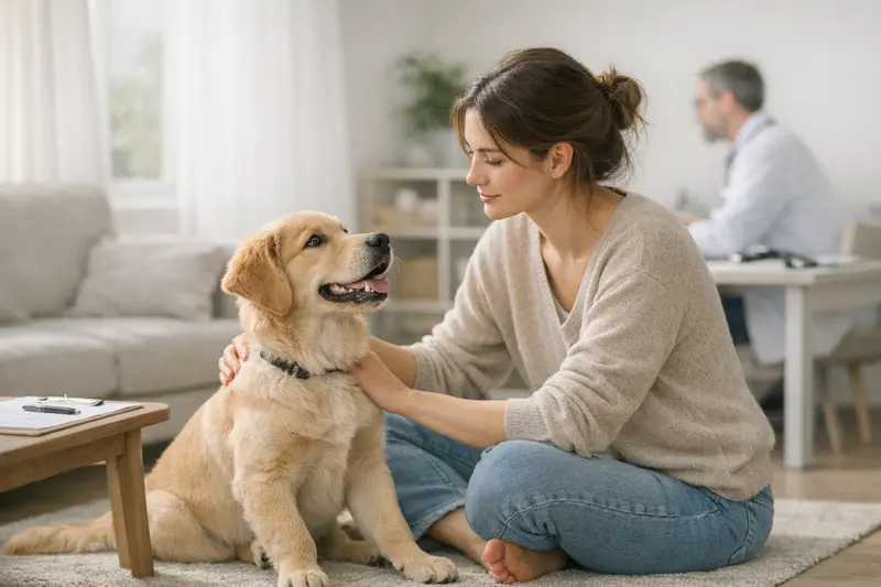 Junger Hund mit Tierkrankenversicherung Junger, gesunder Hund spielt im Park und symbolisiert die Vorteile einer Tierkrankenversicherung.