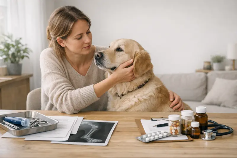 Unterschied zwischen OP-Versicherung und Tierkrankenversicherung Illustration, die den Unterschied zwischen OP-Versicherung und Tierkrankenversicherung für Hunde und Katzen verdeutlicht.