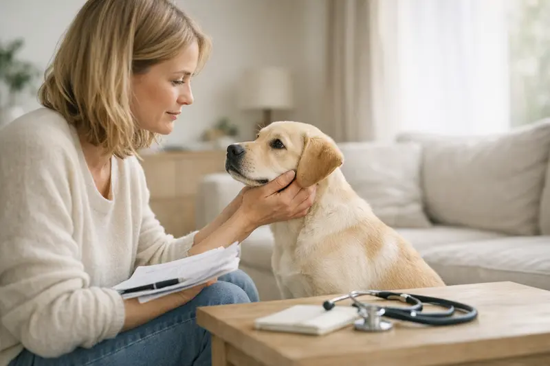 Ein glücklicher Hund spielt im Freien, symbolisiert die Bedeutung einer Hundeversicherung für die Gesundheit.