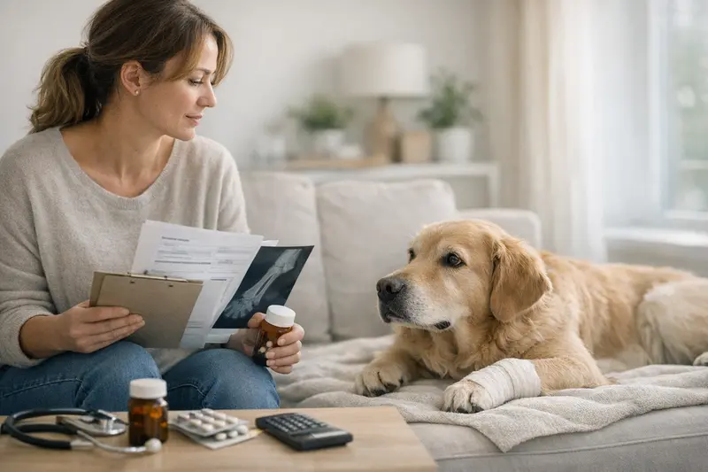 Tarifdetails einer Hundekrankenversicherung, die Erstattungen beeinflussen.
