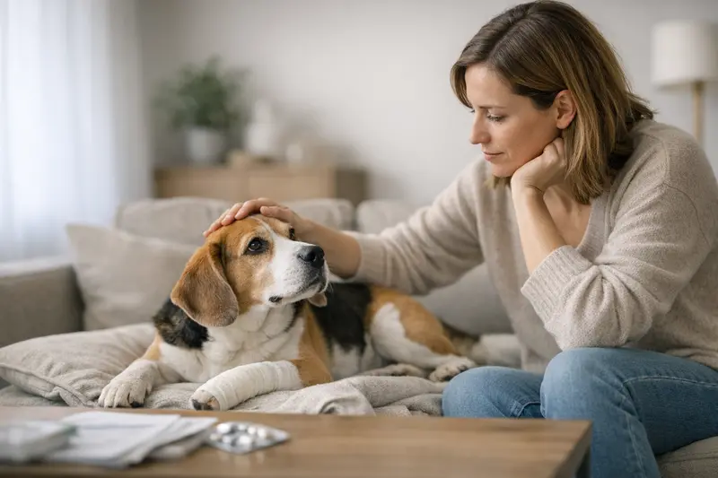 Wartezeiten in der Tierkrankenversicherung Hund und Katze beim Tierarzt, um die Bedeutung von Wartezeiten in der Tierkrankenversicherung zu veranschaulichen.