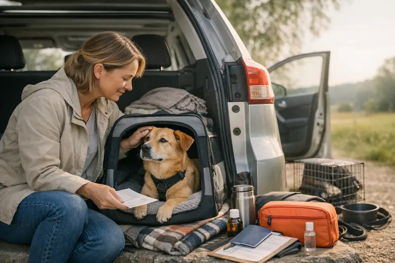 Sicherer Transport von Hunden im Auto Ein sicherer Transport für Hunde im Auto reduziert das Risiko für Tierarztkosten unterwegs.