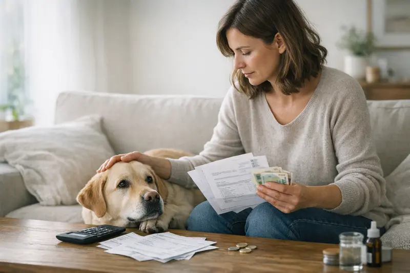 Illustration zur Selbstbeteiligung in der Hundeversicherung mit Bezug auf Tierarztkosten