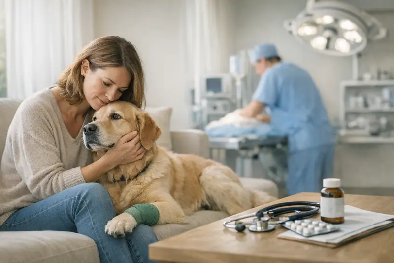 Hundekrankenversicherung vs. OP-Schutz Hund bei Tierarztuntersuchung zur Absicherung von Gesundheitskosten