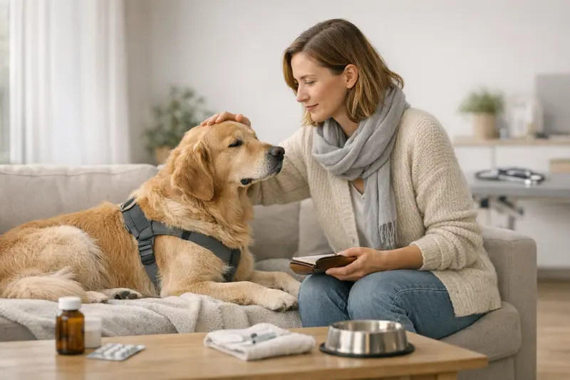 Vorsorgeuntersuchung für Hunde Ein Hund beim Tierarzt zur Vorsorgeuntersuchung.