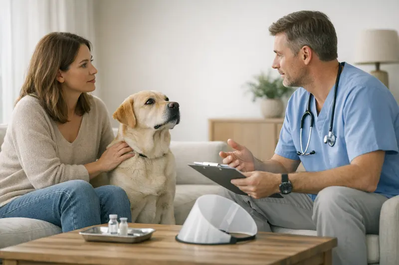 Kastration und Sterilisation beim Hund Hunde beim Tierarzt zur Kastration und Sterilisation