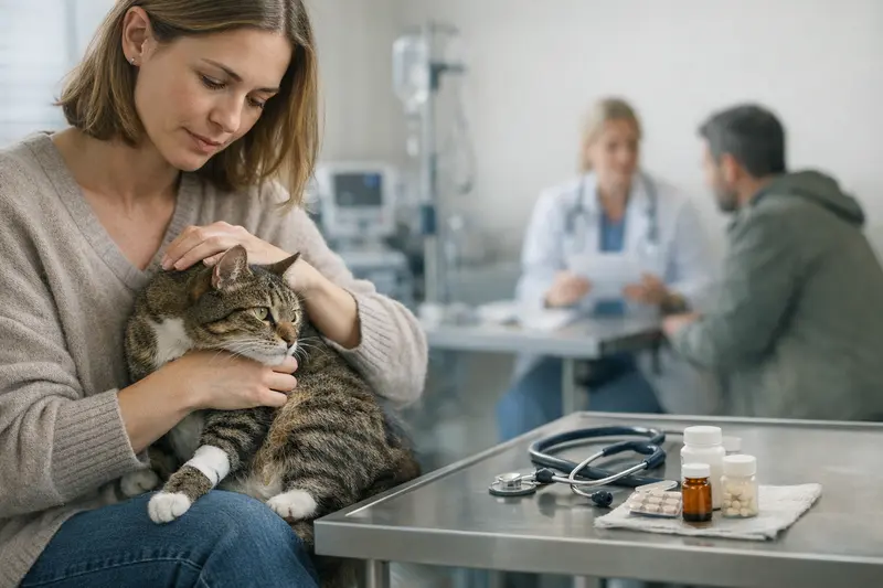 Tarifvergleich Katzenversicherung für Freigänger Freigänger-Katze erkundet die Natur, während wichtige Punkte beim Tarifvergleich für Katzenversicherungen hervorgehoben werden.
