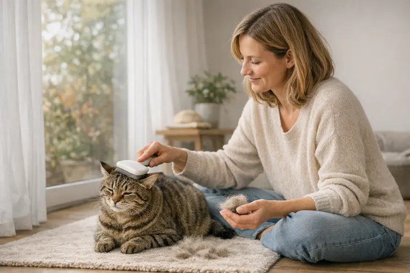 Katzenfellwechsel in der Frühjahrs- und Herbstsaison ist besonders ausgeprägt.