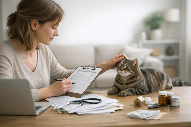 Vergleich von Tierarztversicherungen für Katzen mit Fokus auf Erstattungssatz und Selbstbeteiligung.