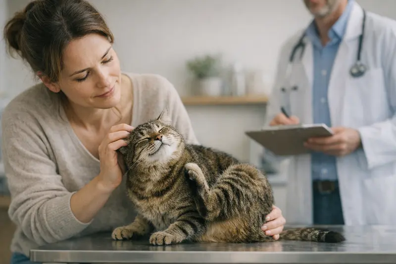 Juckreiz bei Katzen ohne sichtbare Hautstellen Eine Katze kratzt sich am Ohr, was auf Juckreiz hinweisen kann.