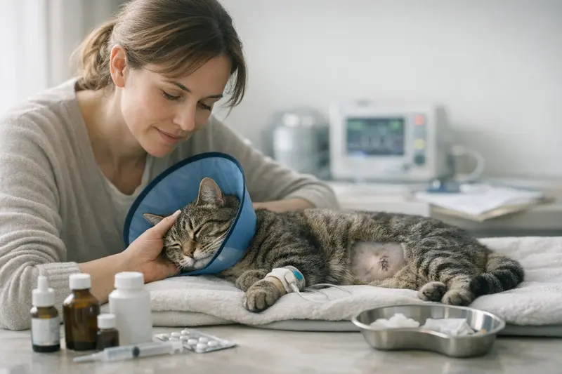 Katzenoperation Kosten Übersicht Vorbereitungen für eine Katzenoperation mit Narkose und Medikamenten
