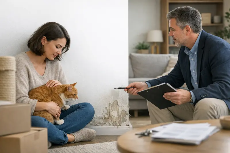 Passiver Rechtsschutz in der Haftpflicht für Haustiere Das Bild zeigt einen Hund und eine Katze, die friedlich zusammen spielen, symbolisch für die Wichtigkeit von passivem Rechtsschutz in der Haftpflicht.