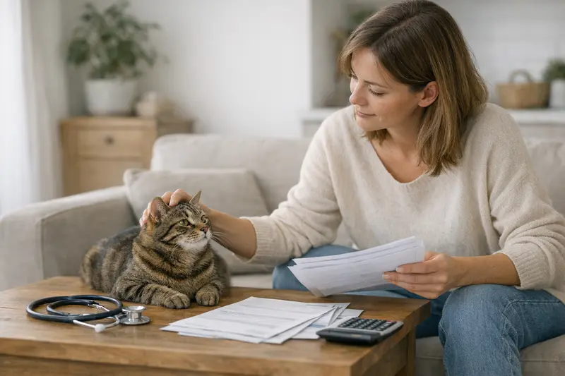 Gesunde Katze, die in der Praxis untersucht wird, symbolisiert den Nutzen eines Tarifvergleichs für Katzenkrankenversicherungen.