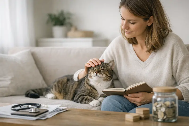 Vorsorgeuntersuchung für Katzen Eine Katze wird beim Tierarzt untersucht, um ihren Gesundheitszustand festzustellen und präventive Maßnahmen zu planen.