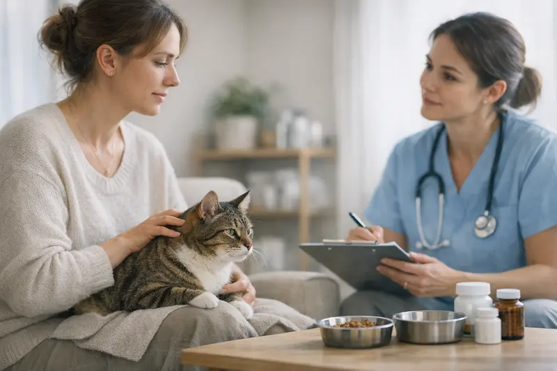 Diagnose Futterallergie bei Katzen Katzendoktor berät sich über Futterallergie bei einer Katze
