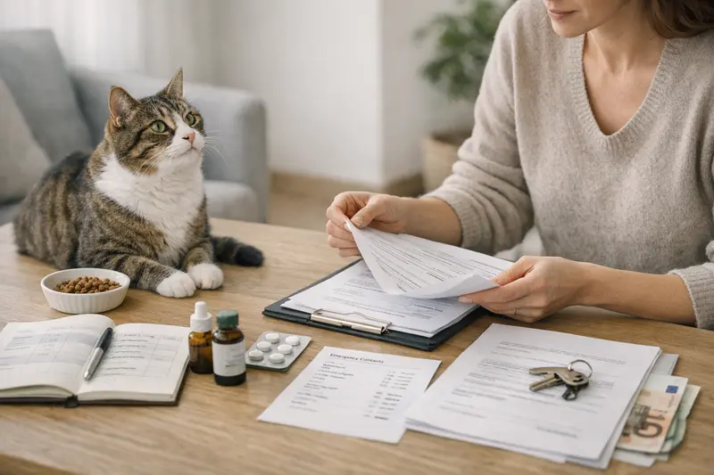 Unterlagen für Katzenbetreuung Wichtige Unterlagen für die Katzenbetreuung während des Urlaubs