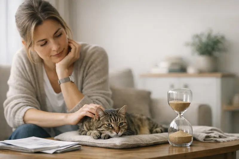 Tierarztuntersuchung für Katzen Eine Katze wird beim Tierarzt untersucht, um mögliche gesundheitliche Beschwerden zu klären.