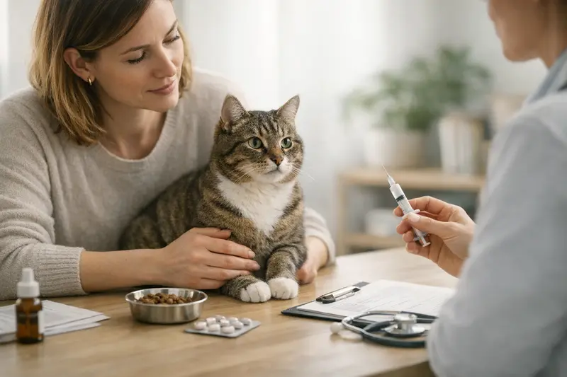 Vorsorgeuntersuchungen für Katzen Katzengesundheit: Regelmäßige Vorsorgeuntersuchungen zur Wahrung des Wohlbefindens.