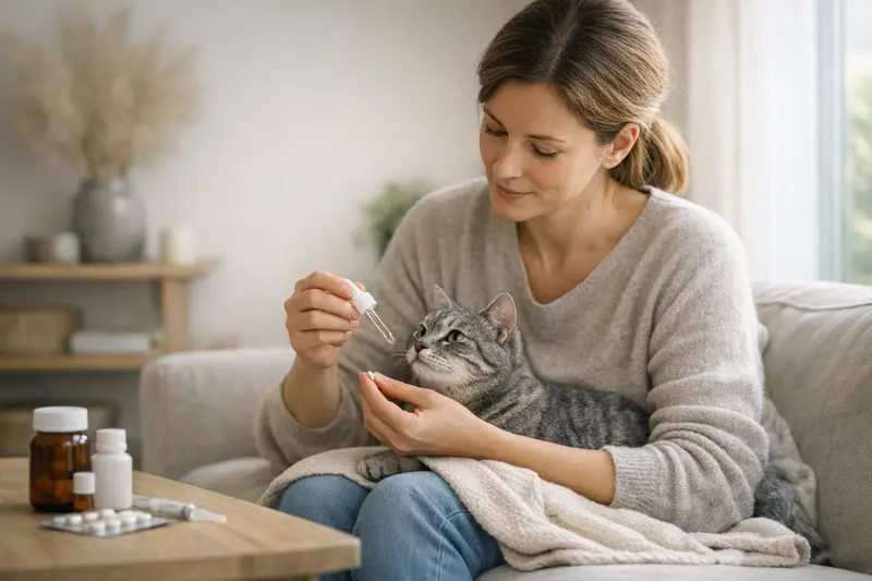 Medikamente für chronische Katzenkrankheiten Veterinär betrachtet Medikamente für Katzen mit chronischen Erkrankungen