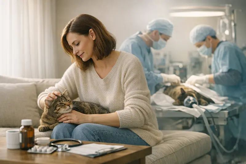 Unterschied zwischen OP-Versicherung und Katzenkrankenversicherung Grafik erklärt den Unterschied zwischen OP-Versicherung und Katzenkrankenversicherung.