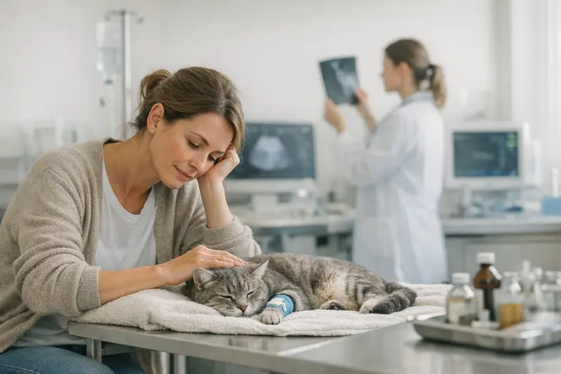 Hohe Tierarztkosten bei Katzenbehandlungen Katzenerkrankung verursacht hohe Tierarztkosten durch Diagnostik und Behandlung.