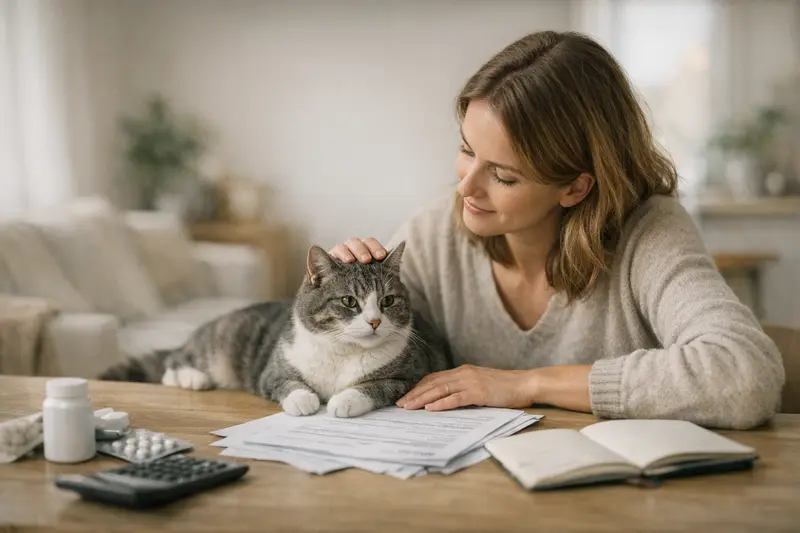 Wichtige Tarifpunkte Katzenversicherung Wichtige Tarifpunkte für Katzenversicherungen in einem modernen Grafikdesign dargestellt.