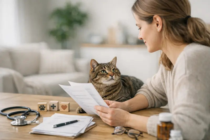 Wichtige Tarifpunkte für Katzenversicherungen Eine verantwortungsvolle Katzenhalterin berücksichtigt Tarifpunkte bei der Katzenversicherung.