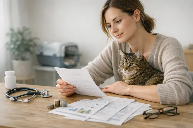 Vergleich von Katzenversicherungen anhand realer Szenarien wie Notfall-OPs und Zahnbehandlungen.