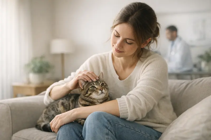 Bestzeit für Katzenversicherung Eine junge Katze beim spielerischen Erkunden ihrer Umgebung, ideal für die Diskussion über den Abschluss einer Katzenversicherung.